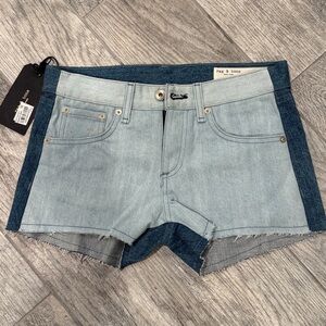Rag & Bone Double Blues Cut Off Denim Short